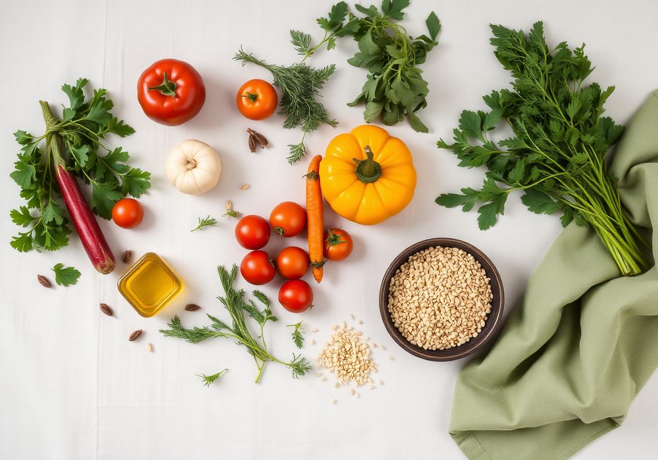 Ingredientes frescos y de temporada